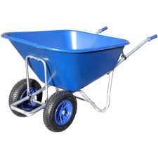 280 Ltr Big Blue Twin Wheel Wheelbarrow