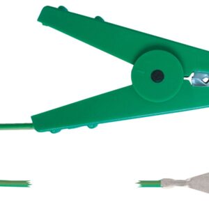 Earth Cable with Clip 1mt - Green