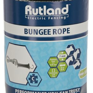 BUNGEE ROPE 7mm X 25mt - White/Black