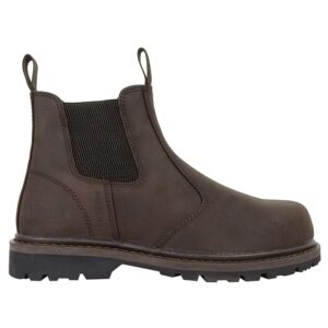 Zeus Safety Dealer Boots - Crazy Horse Brown